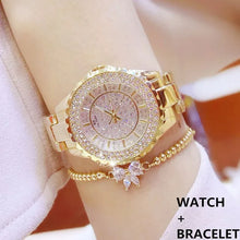 Load image into Gallery viewer, Women Watches Gold Luxury Brand Diamond Quartz Ladies Wrist Watches Stainless Steel Clock Female Watch Relogio Feminino 2023 - Tyche Ace