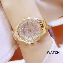 Load image into Gallery viewer, Women Watches Gold Luxury Brand Diamond Quartz Ladies Wrist Watches Stainless Steel Clock Female Watch Relogio Feminino 2023 - Tyche Ace