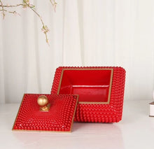 Load image into Gallery viewer, Elevate Your Space- Luxury Decorative Studded Gold Trim Box - Tyche Ace