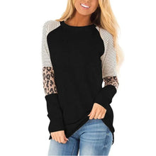 Load image into Gallery viewer, Leopard Print Long Sleeve Shirts For Women