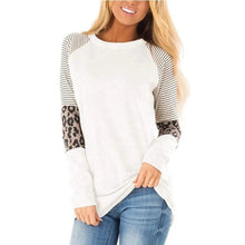 Load image into Gallery viewer, Leopard Print Long Sleeve Shirts For Women