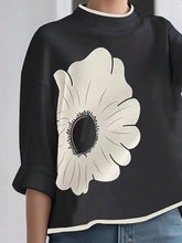 Load image into Gallery viewer, Women Mock Neck  Stunning Flower Printed Summer Top - Tyche Ace