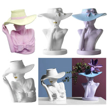 Load image into Gallery viewer, Stylish Lady Hat Flower Vases Planters