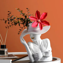 Load image into Gallery viewer, Stylish Lady Hat Flower Vases Planters