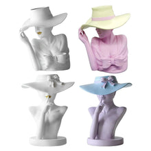 Load image into Gallery viewer, Stylish Lady Hat Flower Vases Planters
