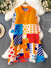 Load image into Gallery viewer, Women Stylish Single Breasted High Stretch Loose Fit Summer Dress - Tyche Ace