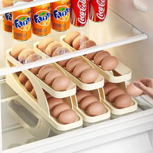 Load image into Gallery viewer, New Automatic Rolling Double-layer Egg Dispenser, Egg Holder Dispenser for Refrigerator, Holds 15 Eggs, Space-Saving Egg Storage - Tyche Ace