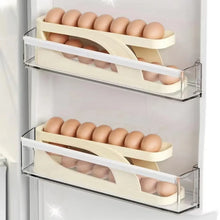Load image into Gallery viewer, New Automatic Rolling Double-layer Egg Dispenser, Egg Holder Dispenser for Refrigerator, Holds 15 Eggs, Space-Saving Egg Storage - Tyche Ace