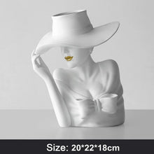 Load image into Gallery viewer, Stylish Lady Hat Flower Vases Planters
