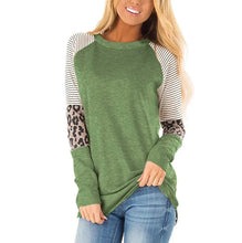 Load image into Gallery viewer, Leopard Print Long Sleeve Shirts For Women