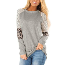 Load image into Gallery viewer, Leopard Print Long Sleeve Shirts For Women