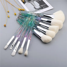 Load image into Gallery viewer, 10pcs Crystal Silky Smooth Makeup Brush Set freeshipping - Tyche Ace