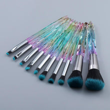 Load image into Gallery viewer, 10pcs Crystal Silky Smooth Makeup Brush Set freeshipping - Tyche Ace