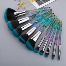 Load image into Gallery viewer, 10pcs Crystal Silky Smooth Makeup Brush Set freeshipping - Tyche Ace