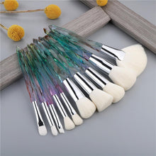 Load image into Gallery viewer, 10pcs Crystal Silky Smooth Makeup Brush Set freeshipping - Tyche Ace