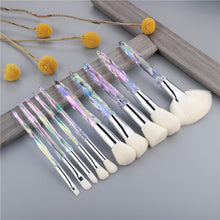 Load image into Gallery viewer, 10pcs Crystal Silky Smooth Makeup Brush Set freeshipping - Tyche Ace