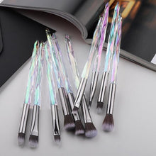 Load image into Gallery viewer, 10pcs Crystal Silky Smooth Makeup Brush Set freeshipping - Tyche Ace