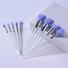 Load image into Gallery viewer, 10pcs Unicorn Diamond Shaped Design Glitter Makeup Brushes Sets freeshipping - Tyche Ace