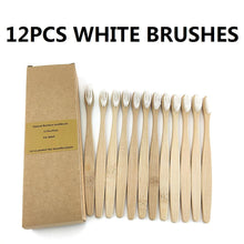 Load image into Gallery viewer, 12Pcs Pack Rainbow Natural Soft Hair  Bamboo Toothbrushes freeshipping - Tyche Ace