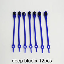 Load image into Gallery viewer, 12 Piece Set Unisex Silicone Round Elastic Tieless Shoelaces freeshipping - Tyche Ace