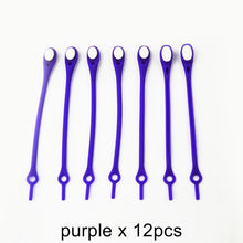 Load image into Gallery viewer, 12 Piece Set Unisex Silicone Round Elastic Tieless Shoelaces freeshipping - Tyche Ace