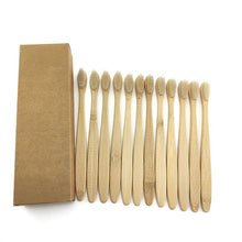 Load image into Gallery viewer, 12Pcs/Pack Eco Friendly Natural Bamboo Charcoal Soft Hair Tooth  Brushes freeshipping - Tyche Ace