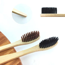 Load image into Gallery viewer, 12Pcs/Pack Eco Friendly Natural Bamboo Charcoal Soft Hair Tooth  Brushes freeshipping - Tyche Ace