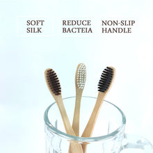 Load image into Gallery viewer, 12Pcs/Pack Eco Friendly Natural Bamboo Charcoal Soft Hair Tooth  Brushes freeshipping - Tyche Ace