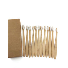 Load image into Gallery viewer, 12Pcs/Pack Eco Friendly Natural Bamboo Charcoal Soft Hair Tooth  Brushes freeshipping - Tyche Ace