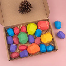 Load image into Gallery viewer, 16 Piece Natural Wood Stacking Blocks Educational Toys For Toddlers freeshipping - Tyche Ace