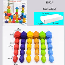 Load image into Gallery viewer, 16 Piece Natural Wood Stacking Blocks Educational Toys For Toddlers freeshipping - Tyche Ace