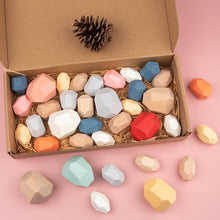 Load image into Gallery viewer, 16 Piece Natural Wood Stacking Blocks Educational Toys For Toddlers freeshipping - Tyche Ace