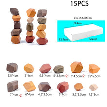 Load image into Gallery viewer, 16 Piece Natural Wood Stacking Blocks Educational Toys For Toddlers freeshipping - Tyche Ace