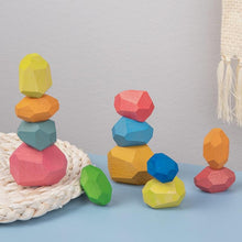 Load image into Gallery viewer, 16 Piece Natural Wood Stacking Blocks Educational Toys For Toddlers freeshipping - Tyche Ace