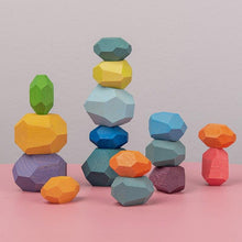 Load image into Gallery viewer, 16 Piece Natural Wood Stacking Blocks Educational Toys For Toddlers freeshipping - Tyche Ace