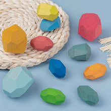 Load image into Gallery viewer, 16 Piece Natural Wood Stacking Blocks Educational Toys For Toddlers freeshipping - Tyche Ace