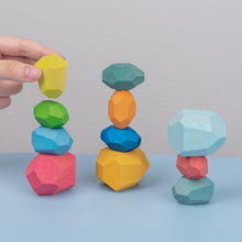 Load image into Gallery viewer, 16 Piece Natural Wood Stacking Blocks Educational Toys For Toddlers freeshipping - Tyche Ace