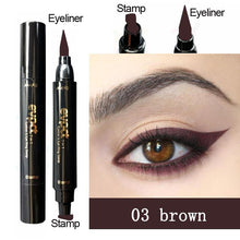 Load image into Gallery viewer, 2-1 Waterproof Double-Headed Triangle Seal Stamp Eyeliner Contouring Makeup freeshipping - Tyche Ace