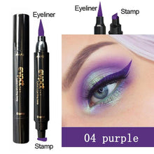 Load image into Gallery viewer, 2-1 Waterproof Double-Headed Triangle Seal Stamp Eyeliner Contouring Makeup freeshipping - Tyche Ace
