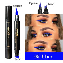 Load image into Gallery viewer, 2-1 Waterproof Double-Headed Triangle Seal Stamp Eyeliner Contouring Makeup freeshipping - Tyche Ace