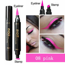 Load image into Gallery viewer, 2-1 Waterproof Double-Headed Triangle Seal Stamp Eyeliner Contouring Makeup freeshipping - Tyche Ace