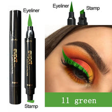 Load image into Gallery viewer, 2-1 Waterproof Double-Headed Triangle Seal Stamp Eyeliner Contouring Makeup freeshipping - Tyche Ace