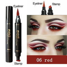 Load image into Gallery viewer, 2-1 Waterproof Double-Headed Triangle Seal Stamp Eyeliner Contouring Makeup freeshipping - Tyche Ace