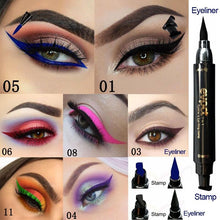 Load image into Gallery viewer, 2-1 Waterproof Double-Headed Triangle Seal Stamp Eyeliner Contouring Makeup freeshipping - Tyche Ace