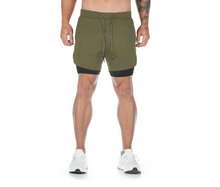 Load image into Gallery viewer, 2 in 1 Men Casual Fitness Best Quick Dry Shorts freeshipping - Tyche Ace