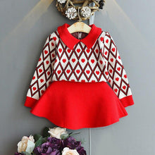 Load image into Gallery viewer, 2 Pcs Girls Winter Long Sleeve Sweater Shirt and Skirt Suit freeshipping - Tyche Ace