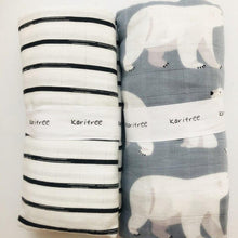 Load image into Gallery viewer, 2 Pieces Baby Cotton/Bamboo Multi-Use Swaddle Blanket Wraps freeshipping - Tyche Ace