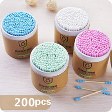 Load image into Gallery viewer, 200pcs/Box Bamboo Wood Soft Cotton Cleaning Buds freeshipping - Tyche Ace