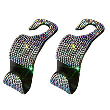 Load image into Gallery viewer, 2Pcs Sparkly Rhinestone Car Seat Backrest Hanger Hooks freeshipping - Tyche Ace