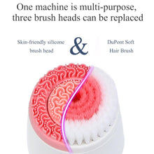 Load image into Gallery viewer, 3 Heads Electric Facial Cleansing Skin Deep Cleaning Spin Brush freeshipping - Tyche Ace